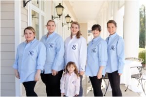 Erin + Andrew, Two Rivers Country Club, Fowler Studios, monogram shirts, bridal party