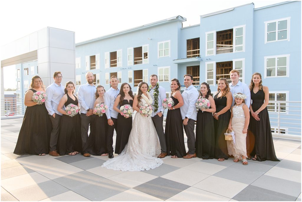 Susan + Matt, Hampton Rooftop Wedding, Fowler Studios, bridal party