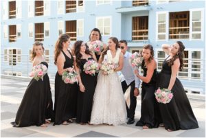 Susan + Matt, Hampton Rooftop Wedding, Fowler Studios, bridesmaids
