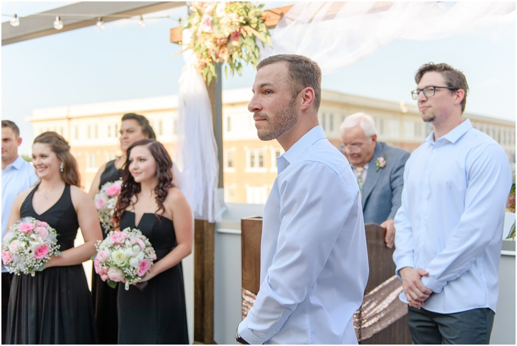 Susan + Matt, Hampton Rooftop Wedding, Fowler Studios, rooftop ceremony