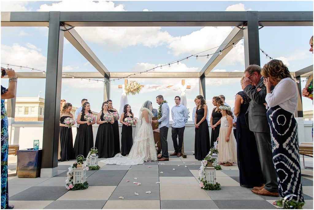 Susan + Matt, Hampton Rooftop Wedding, Fowler Studios, rooftop ceremony