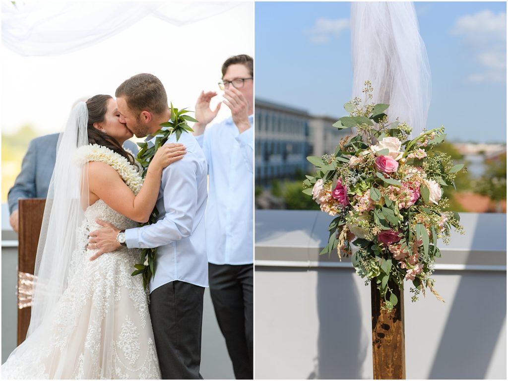 Susan + Matt, Hampton Rooftop Wedding, Fowler Studios, rooftop ceremony